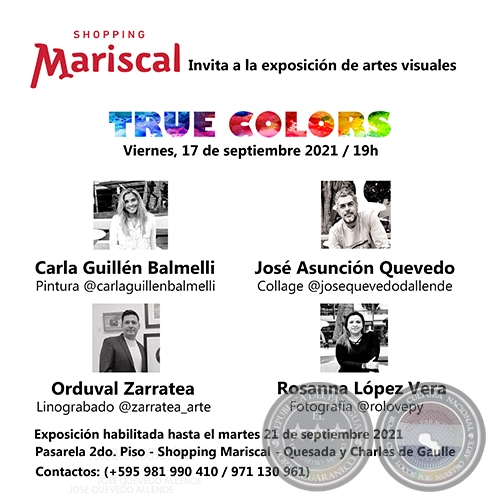TRUE COLORS - Exposicin de Artes Visuales - Viernes, 17 Septiembre 2021